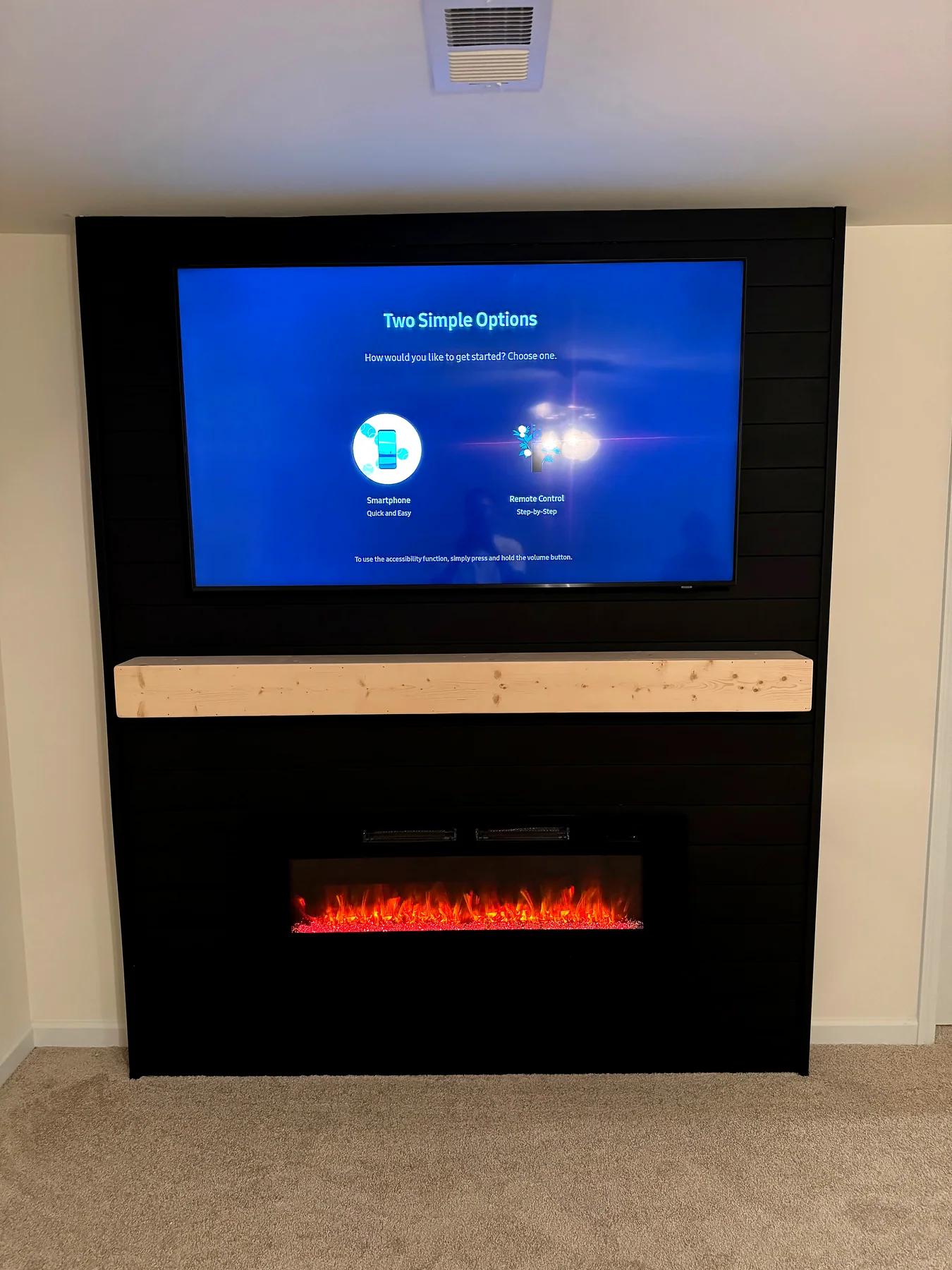 Custom media wall project 6