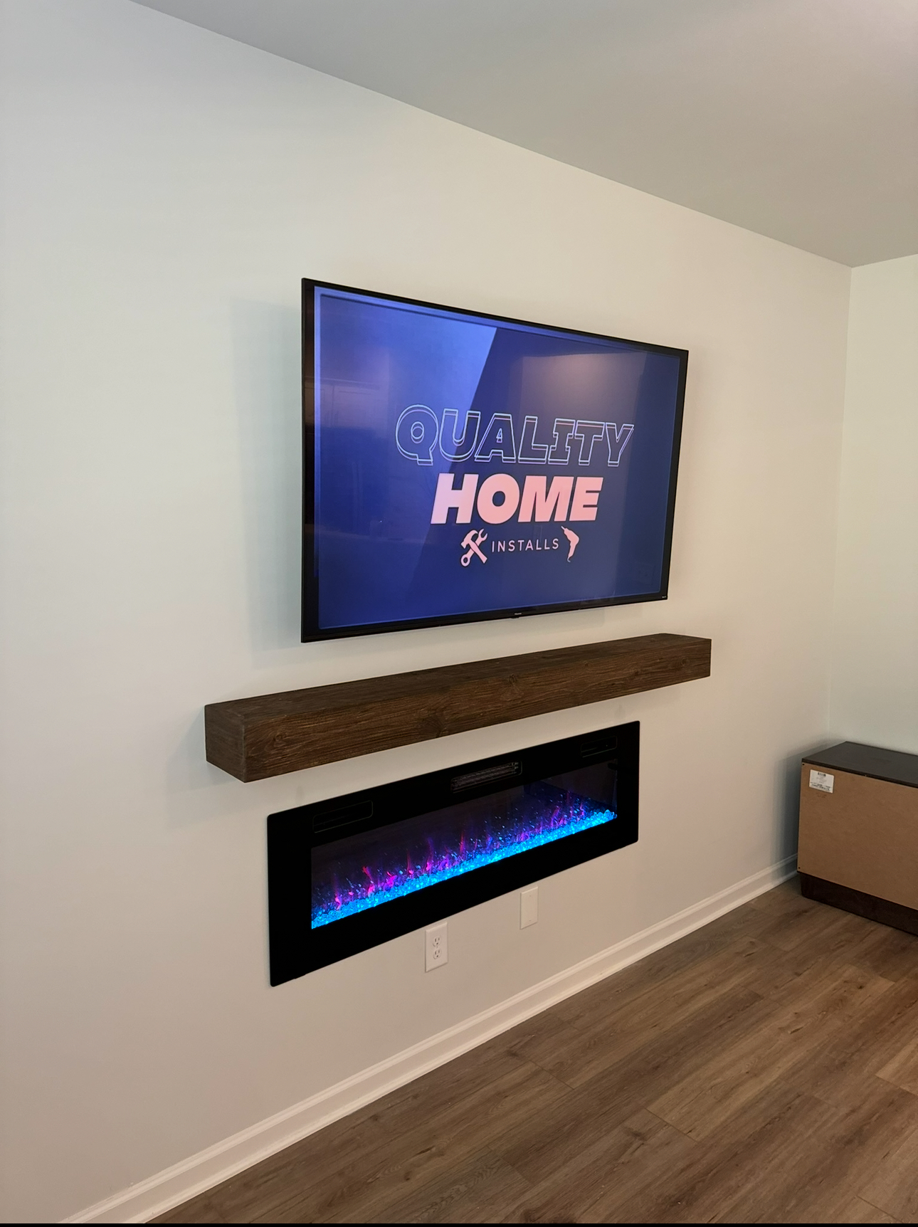 recessed electric fireplace
