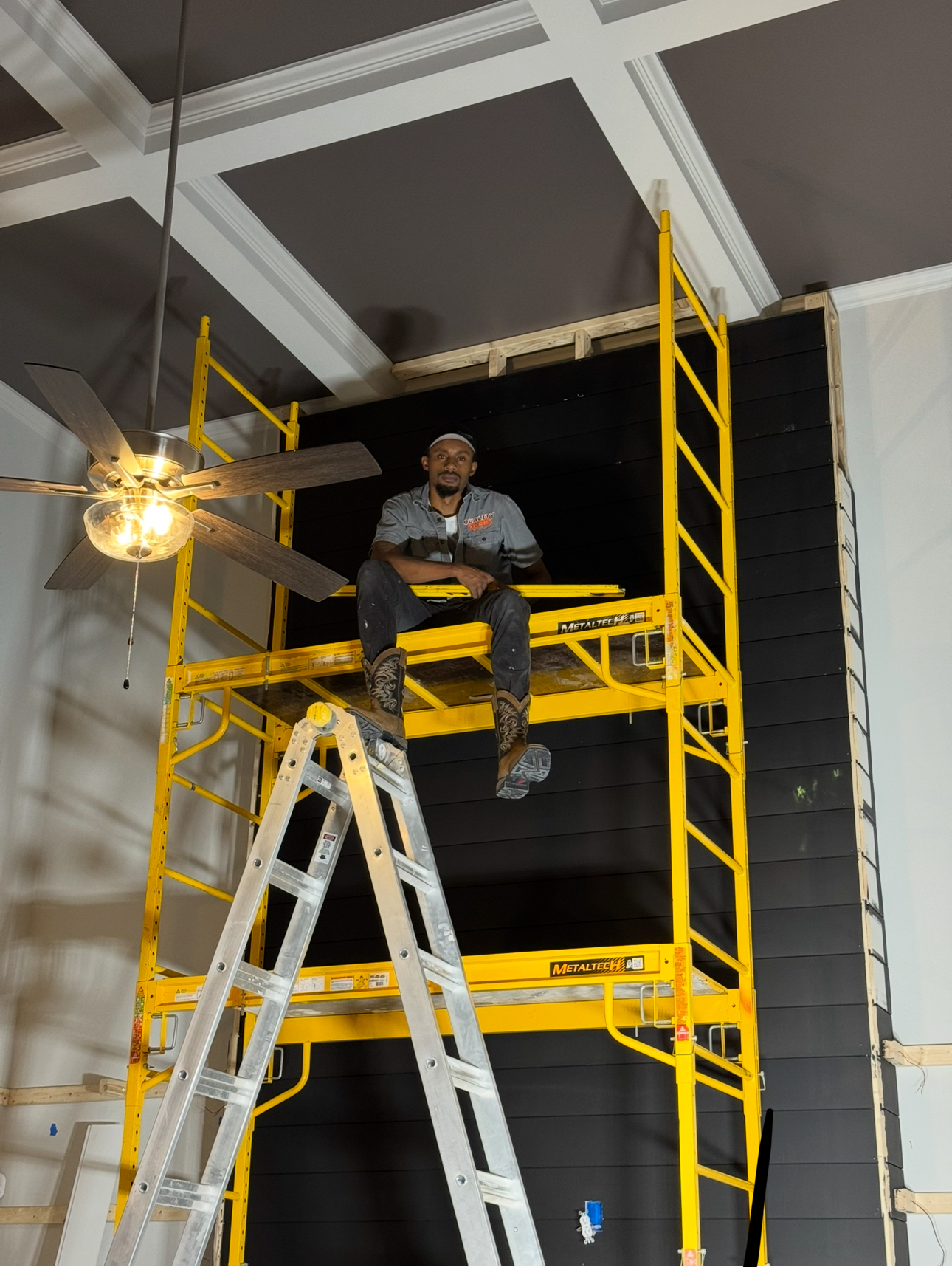 JaQuan Straughn on site during a Quality Home Installs project 1