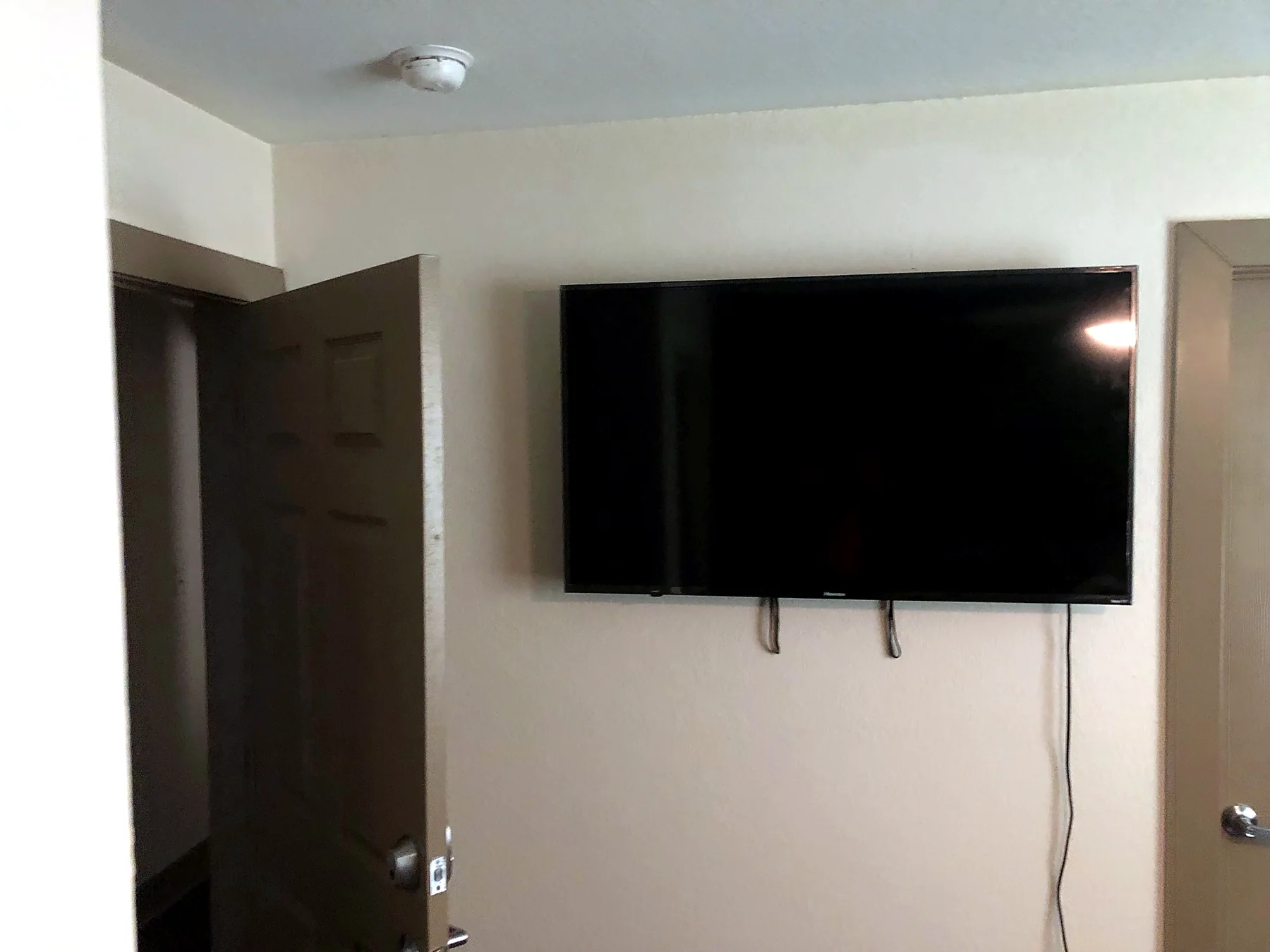 basic install (cords will show)