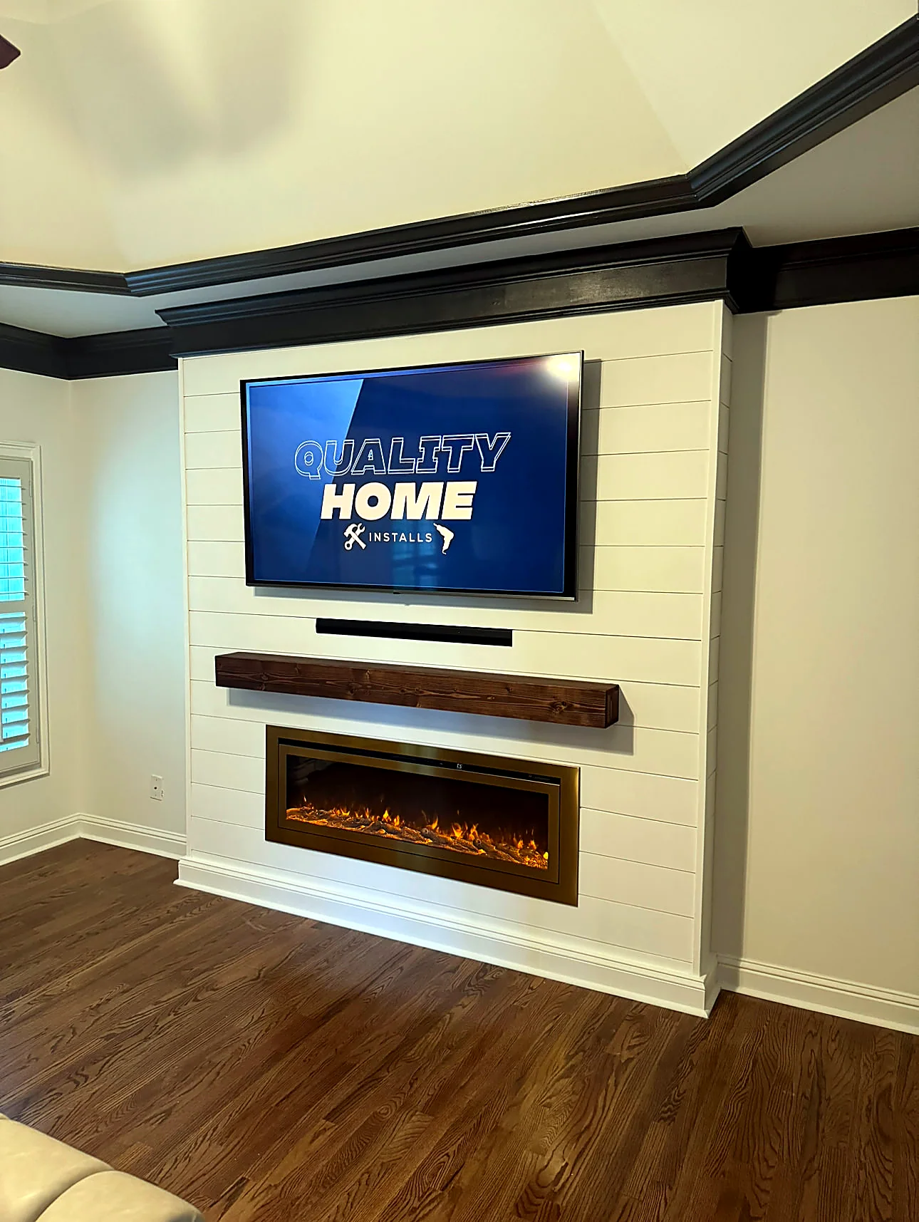 Custom media wall project 5