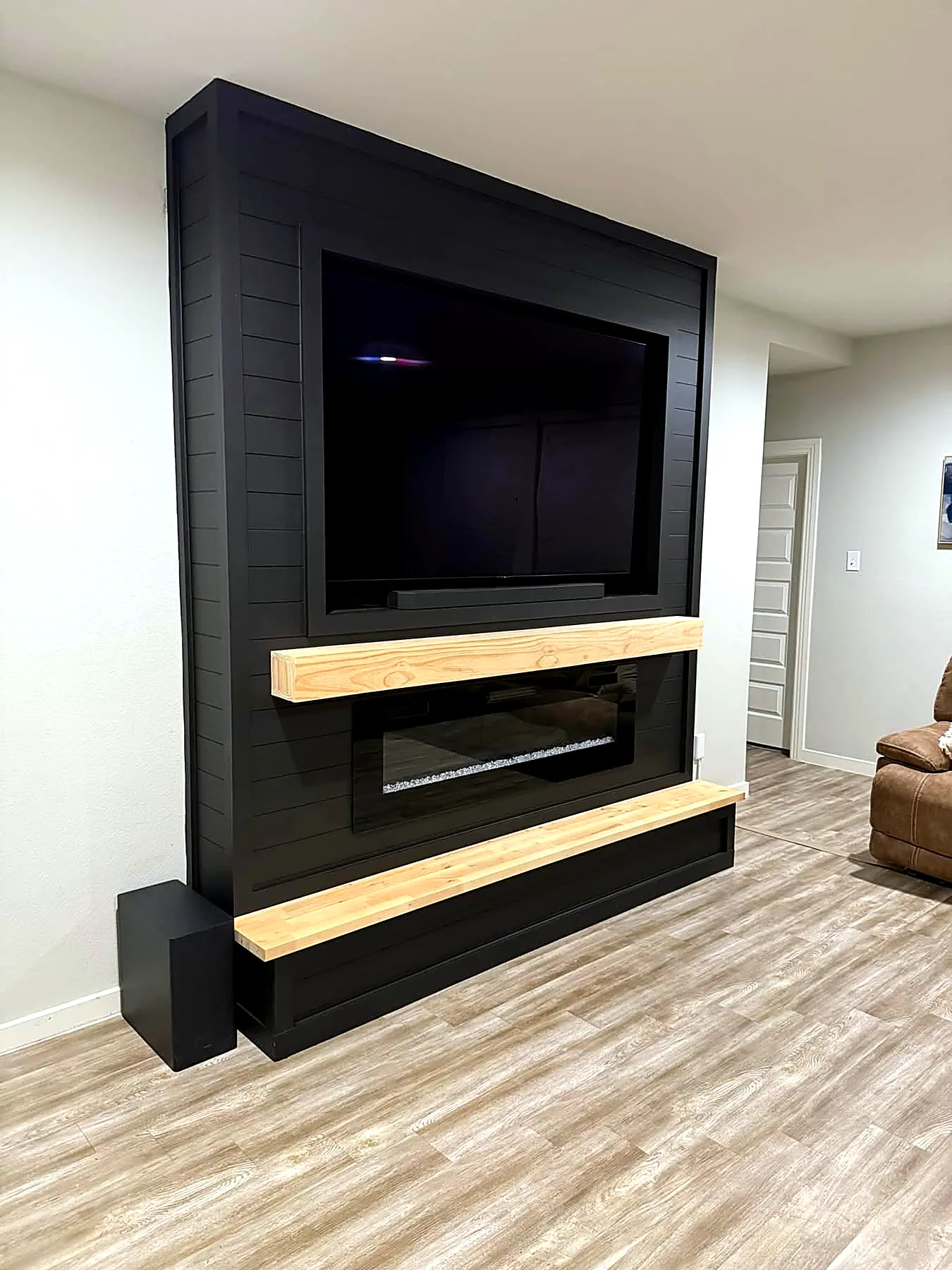 Custom media wall project 9