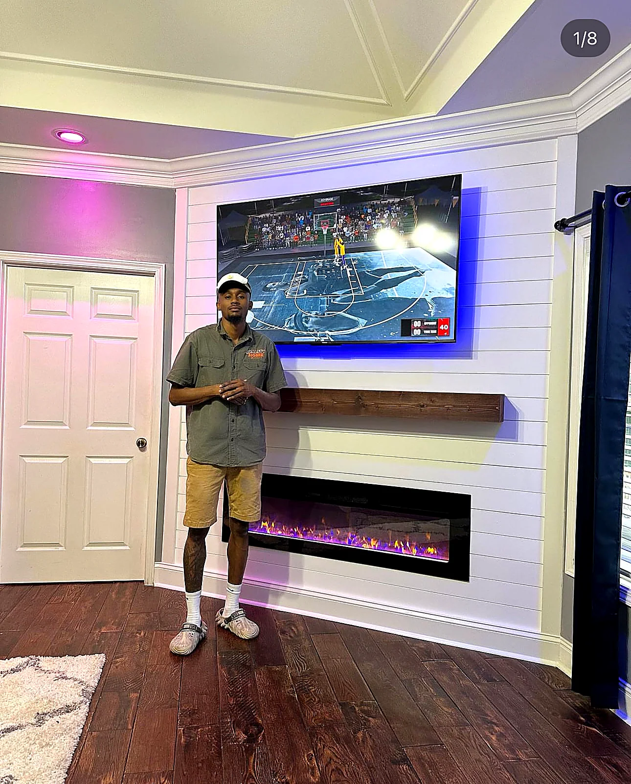 Custom media wall project 4